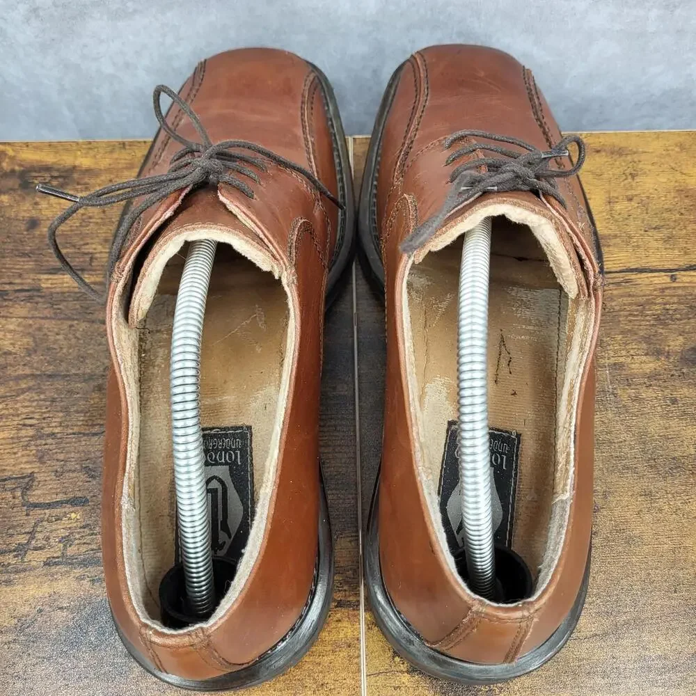 London Underground Oxford‎ Shoes Mens 10.5 M Brown Leather Square Toe Peyton